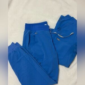 Figs scrub set ceil blue